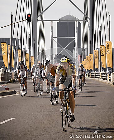 Cycle Race - Mandela Bridge Section