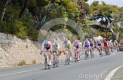 Cycle race from Milano to San Remo