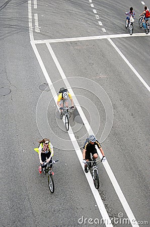 Cycle race in Moscow