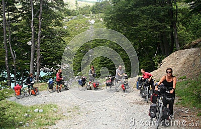 Cycle touring group