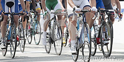 Cycling competition panoramic
