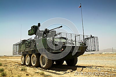 Czech heavy armored vehicle Pandur in Afghanistan