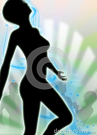 Dance silhouette template