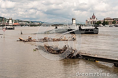 Danube River Flood 2013, Budapest, Hungary