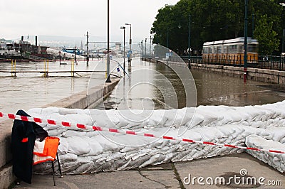 Danube River Flood 2013, Budapest, Hungary