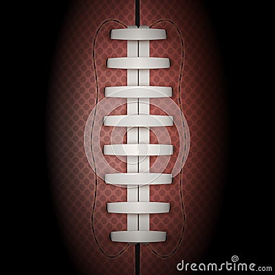 Dark Background of American Football ball. Vector