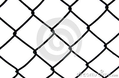 Dark chain link fence