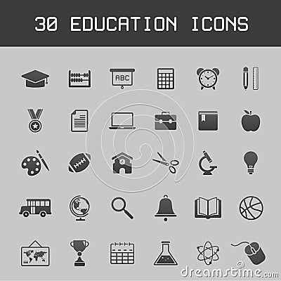 Education icon set
