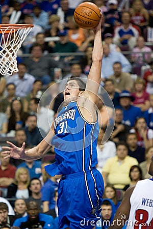 Darko Milicic Dunks The Basketball