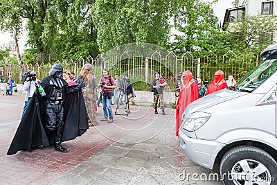 Darth Vader runs for Kiev major elections.