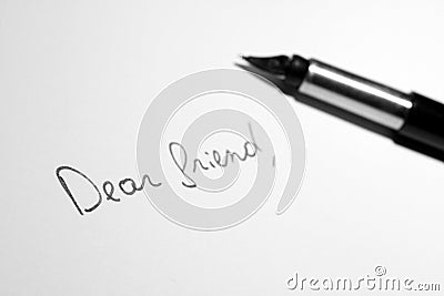 Dear Friend Letter Royalty Free Stock Images 
