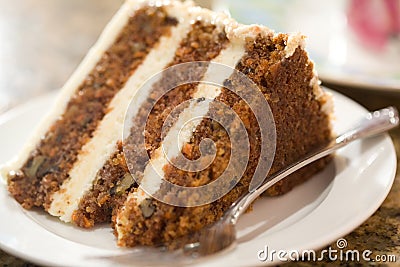 Decadent Slice of Carrot Cake