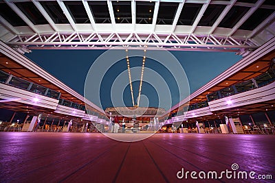 Deck of Costa Deliziosa - the newest Costa cruise
