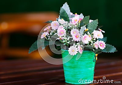 Decorative flower on table