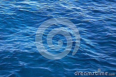 Deep blue water background in blue - empty and nobody - just wav
