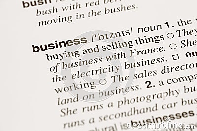 definition of business