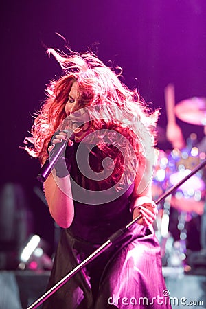 Delain Dutch metal band perform in Budapest
