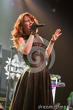 Delain Dutch metal band perform in Budapest