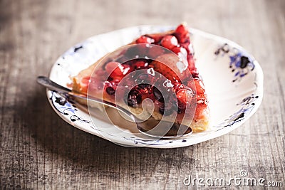 Delicious fruit tart dessert