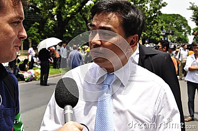 Democrat Party leader Abhisit Vejjajiva