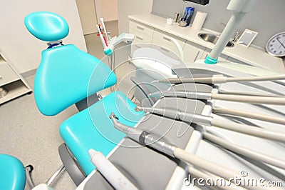 Dental care tools - modern dentists office