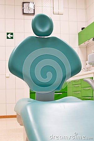 Dental chair in dental clinic