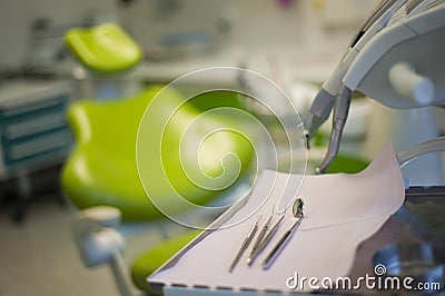 Dental chair and instrument