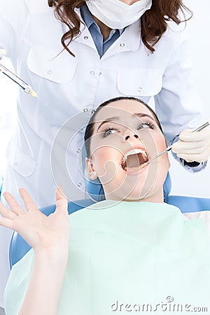 Dentist s patient is scared