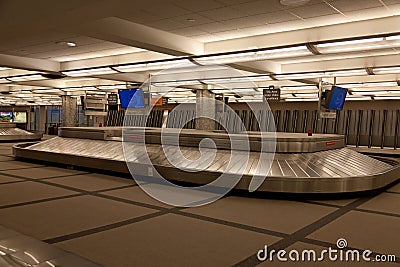 Denver airport baggage claim area.