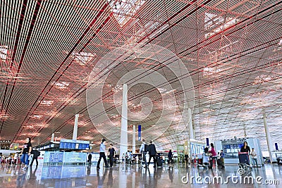 Departure hall Beijing Capital Airport Terminal 3