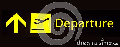 Departure sign