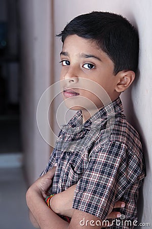 Depressed Indian Little Boy