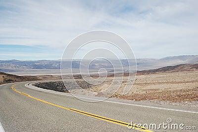 Desert Road in Death Valley.