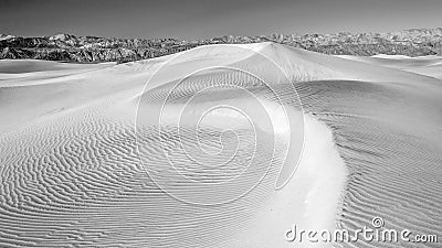 Desert Sand dunes in Black and White no3