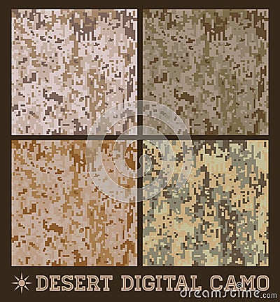 Desert - Seamless vector digital Camouflage