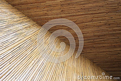 Design of bamboo wall background