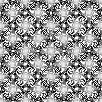 Design seamless monochrome grid pattern