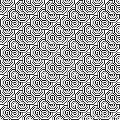 Design seamless monochrome zigzag pattern