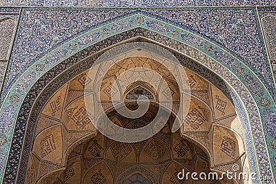 Design work over door, isfahan, iran