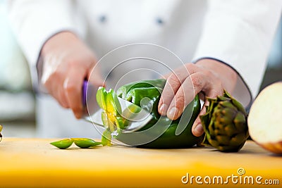 Detail of a Chef at work