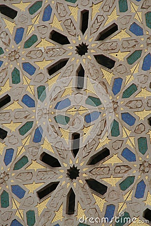 Detail of a Historical building in Casablanca