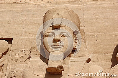 Detail Temple of Rameses II. Abu Simbel, Egypt.