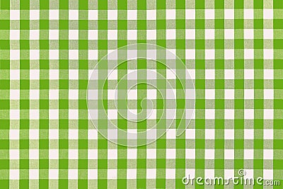 Detailed green picnic cloth