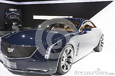 DETROIT - JANUARY 26 :The new Cadillac Elmiraj Concept car at Th