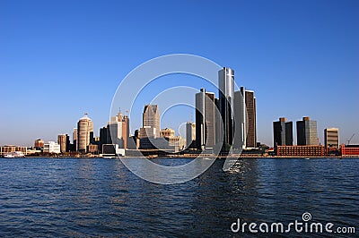 Detroit skyline in daytime