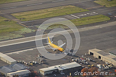 DHL Airliner Waiting For Push Back