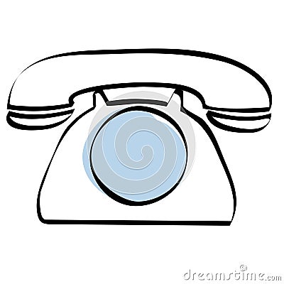 Royalty Free Stock Photos: Dial telephone icon