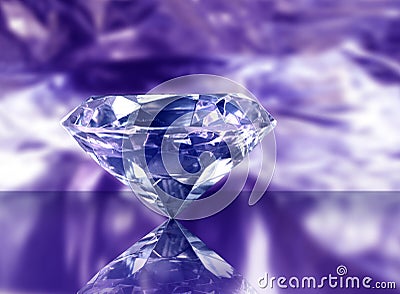 Diamond on purple