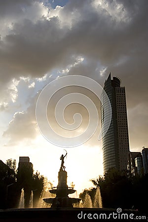 Diana fountain, Mexico City
