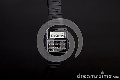 Digital Watch with calculator